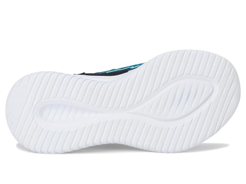 SKECHERS Boy's Ultra Flex 3.0 Sneaker, Black/Blue/Lime, 3 Little Kid3