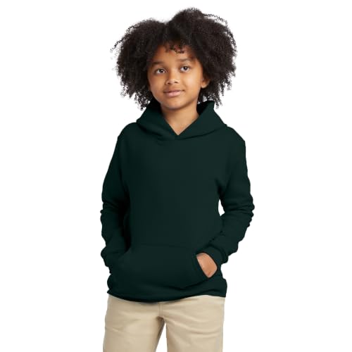 Image of Hanes Boys' EcoSmart Fleece Hoodie, Hooded Sweatshirt for Boys, Pullover Sweatshirt