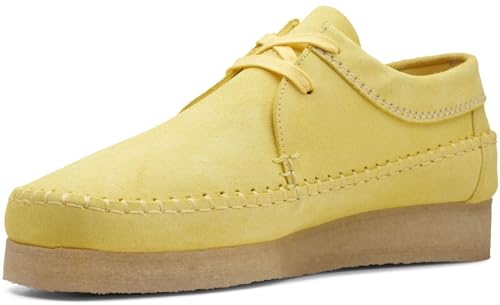 Clarks Weaver homme chaussures basses en daim marron avec lacets style Wallabee - 4