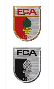 FC Augsburg 3D Wappen Aufkleber 2er Set