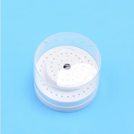 Miniatura 4 de Bloque redondo dental de 60 fresas de bloque, blanco Bur Block para laboratorio dental Burs Organizer