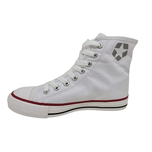 STREET STAR Canvas Hi, Tênis Feminino, Branco (White), 37