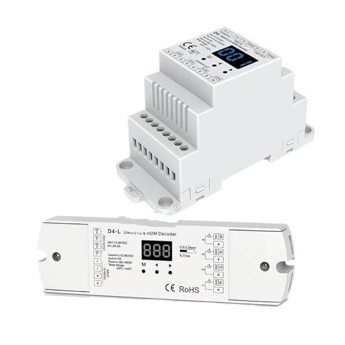 Régulateur DMX512 D4-L variateur LED RGBW 12V 24V pour rail Din - 3