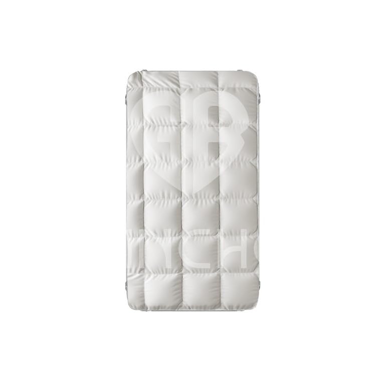 TOPPER ONE Coprimaterasso in Cotone Imbottito 8cm con microsfere di poliestere EFFETTO PIUMA, Anallergico, Traspirante, Facile da Pulire, Bianco (Singolo 80x195cm)