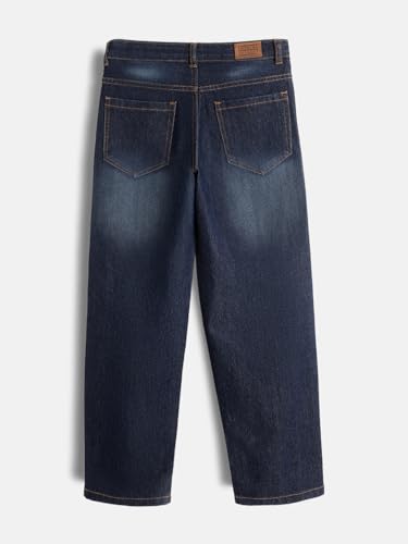 Image of Urbano Juniors Boy's Loose Baggy Fit Washed Denim Jeans Stretchable