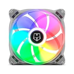 Ventilador 140Mm NOX XTREME PRODUCTS Hummer X140 -NXHUMMERX140FAN- Ventilador para Caja PC 140mm, ARGB, 7 aspas traslúcidas, diseño silencioso super slim, rodamientos hidráulicos, esquinas soporte goma, Negro