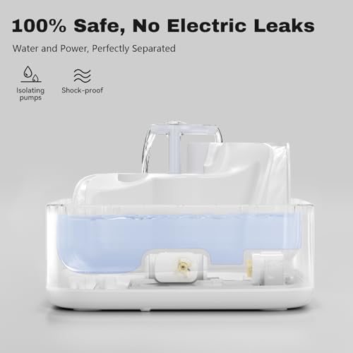 Fuente de agua para gatos con filtro de 3 etapas 2.5 L miniatura 4