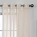 CurtainFresh Odor Neutralizing Sheer Voile Grommet Window Curtain for Bedroom or Living Room (1 Panel), 59 in x 63 in, Ivory