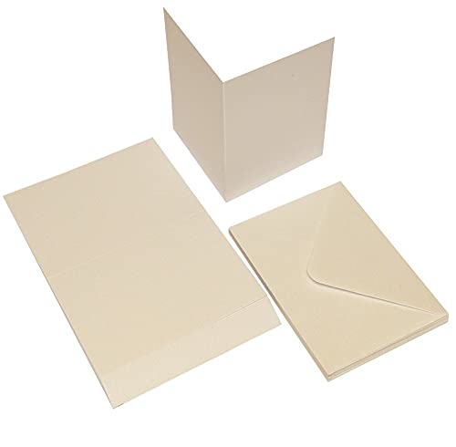 Set di 50 biglietti pieghevoli con buste formato