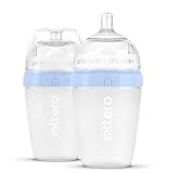 Inttero Pre-loadable / Mixing Breast-Mimic Baby Bottle with Anti-Colic & Air-Free Vent - 9oz - 2...