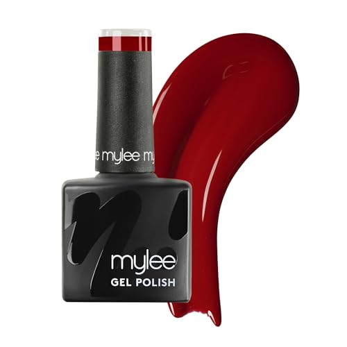 Mylee Gel Nail Polish 8ml [As Red As It Gets] - UV/LED Soak-Off Nail Art Manicure Pedicure for Professional Salon & Home Use [Red Range] - Long Lasting & Easy to Apply