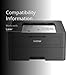 Brother HL-L2405W Wireless Compact Monochrome Laser Printer with Mobile Printing, Black & White Output | Includes Refresh Subscription Trial(1), Works with Alexa