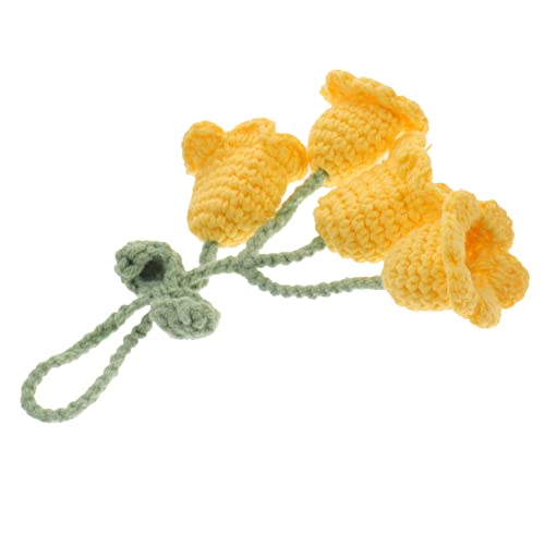 Yardwe Häkelblume Auto Anhänger Gelb Köpfe Handgefertigt Attraktive...