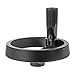 YXQ 4.9 inch 2 Spoke Hand Wheel with Folding Revolving Handle Black for Milling Machine, 12mm Center Bore Diameter