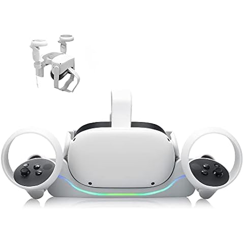 JOYJOM Charging Dock Station for Oculus Quest 2,VR Charging Stand Station with LED Indicator, Fast Charging Dock with Display Stand for Oculus Quest 2 Cover