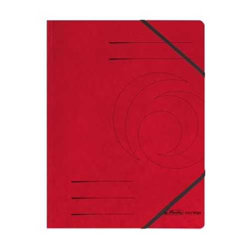 Herlitz Eckspannmappe Quality, A4, Karton, rot, 5 Stück