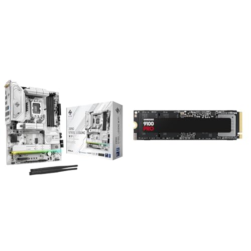ASRock Z890 Steel Legend WiFi Intel CPU Core Ultra (LGA1851) Ή Z890 + Samsung 9100 PRO 2TB PCIe Gen 5.0 (ő]x 14,700MB/b) y}U