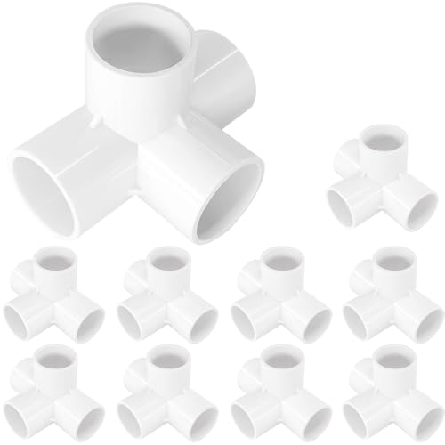 10 st 4-vägs, 32 mm, PVC-beslag, växthus, möbelram