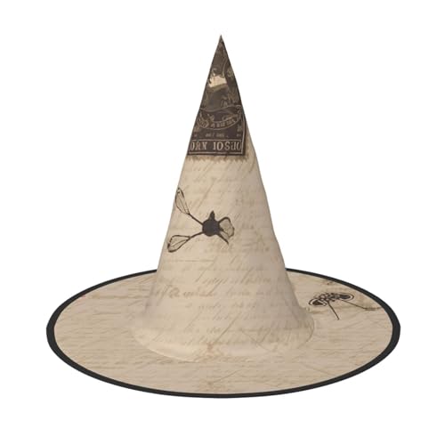 WLKSNBVD 3 PCS Old fashioned mail Wizard Hat for Adult Halloween Decor Costume Hanging Witch Hat Cosplay Accessory