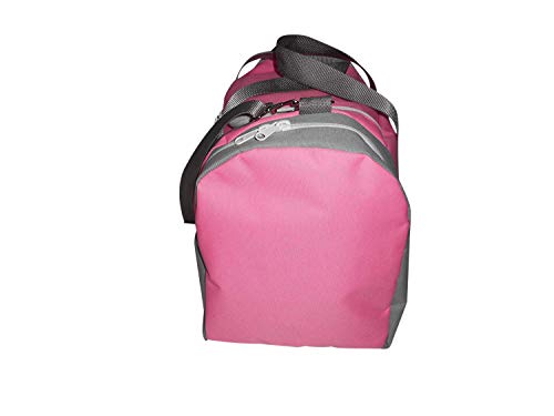 Triple Carry-on with U opening,two separate compartment one on each end plus front pocket. (Pink)2