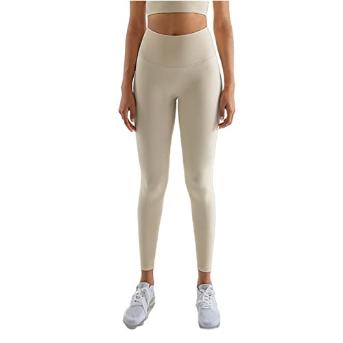 Pantalon de yoga TsoLay anti-frottement doux taille S Almond