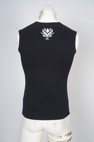 Men 3mm Neoprene Zipper Stretchy Wetsuit Vest Tops Swimming Costume Diving Surfing Suit Tank Top miniatura 7