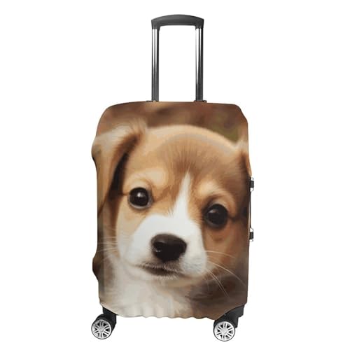 Cute Dog Printed Luggage Cover Protector, Fits 18-32 Inch Luggage