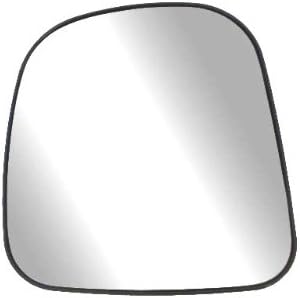 Driver Side Non-heated Mirror Glass w/backing plate, Chevrolet Express Full Size Van, GMC Savana Full Size Van, 8 3/16" x 7 1/2" x 9 3/16"