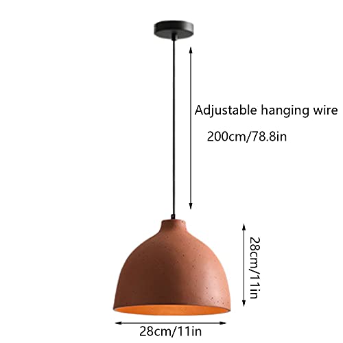 Suspension industrielle E27 en résine forme macaron luminaire soigné