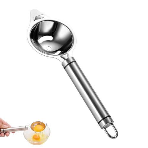 Separador de Yema y Clara de Huevo de Acero Inoxidable con Asa para Hornear en la Cocina Casera