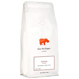 Kiss The Hippo – Donna Blend Coffee | Whole Beans | Carbon-Negative | Espresso | Suitable for Milk | Notes of Chocolate…
