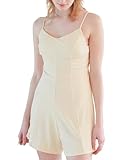 [シードレス] キャミソール シンプル ロンパース オールインワン水着 DDXM0550 レディース S ホワイト系その他