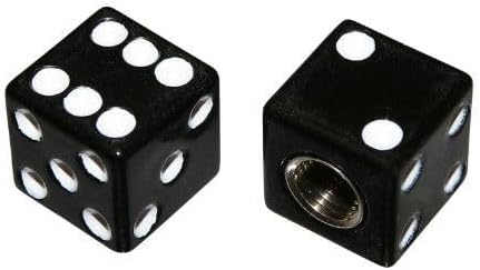 cyclingcolors 2X Universal Valve Cap for Car, Motorcycle, Scooter, Bicycle, SV Schrader, Black Cube