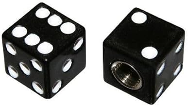 cyclingcolors 2x tappo valvola coprivalvole cappucci valvole universale per auto, moto, scooter e bici schrader, dado nero