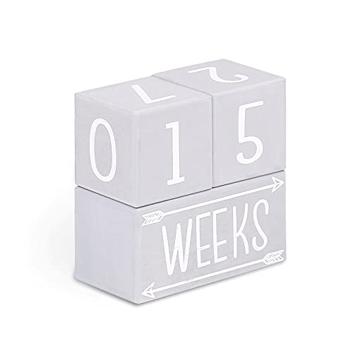 The Peanutshell Grey and White Milestone Blocks