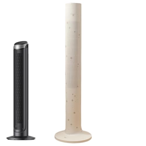 Cubierta de ventilador, protección antipolvo para ventiladores domésticos, protección para aire acondicionado de estilo moderno, función de fácil instalación, herramienta de limpieza, accesorio p