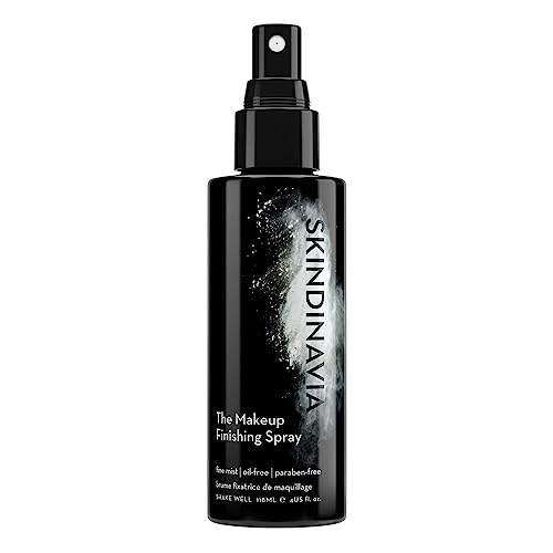 Skindinavia The Makeup Finishing Spray, Classic Makeup Setting Spray, All-Day Wear, Long-Lasting Up to 16+ Hours, Heat-Resistant & Waterproof, Cooling Fine Mist, 4.0 Oz