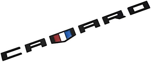 Aimoll Camaro Emblem Badges 3D Letter Replacement for Silverado Camaro RS Chevy Redline Style (1pc Black) image 5