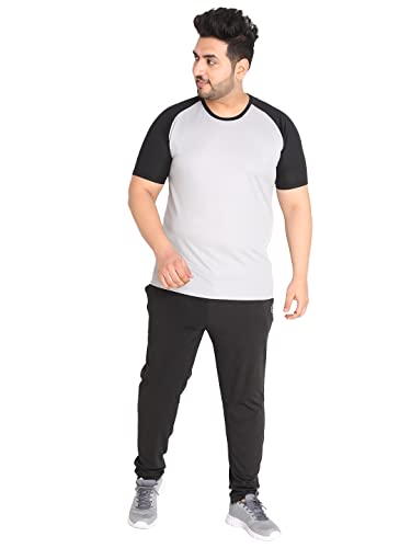 Image of CHKOKKO Men's Polyester Regular Fit Solid Sports T-Shirt