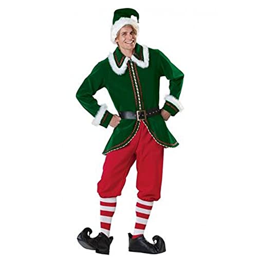 Disfraz De Elfo De Navidad Para Hombre, Traje De Santa De Lujo, Trajes Para Adultos, Día Festivo, Halloween, Cosplay, Conjunto De 6 Piezas, Abrigo, Sombrero, Pantalones Cinturón, Hombre Verde, M Disfraz De Elfo De Navidad Para Hombre, Traje De Santa De Lujo, Trajes Para Adultos, Día Festivo, Halloween, Cosplay, Conjunto De 6 Piezas, Abrigo, Sombrero, Pantalones Cinturón, Hombre Verde, M