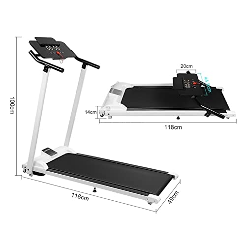 Image of Treadmill Multifunctional Folding Treadmill Fitness Treadmill for Indoor Home Gym Running Jogging Speed Adjustable