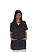 tessile astorino Ricamo Gratuito - Camice da Lavoro Donna - Grigio Scuro - Divisa per Maestra, Imprese di Pulizia, Parrucchiera, Estetista, Scuola Infanzia - Casacca Personalizzata (XXXL)