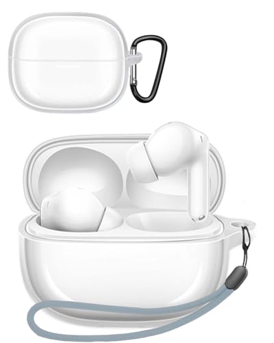 For Redmi Buds 8 Pro �P�[�X �J�o�[ �N���A ���� YAJOJO ���C�����X�C���[�z���p TPU�f�� ���S�ȕی� �����h�~ �ϏՌ� �h�o �L�Y�h�~ �w��h�~ (�N���A)