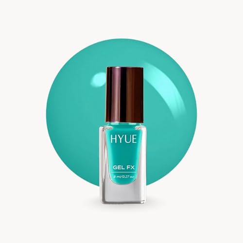 Image of HYUE Gel FX Nail Paint | Mint Mojito | 8ml | Ultra-Glossy Finish | 14-Day Long-Lasting Wear | Quick-Dry & Chip-Resistant | Vegan & Paraben-Free | No UV Needed | 33 Rich Salon-Quality Shades