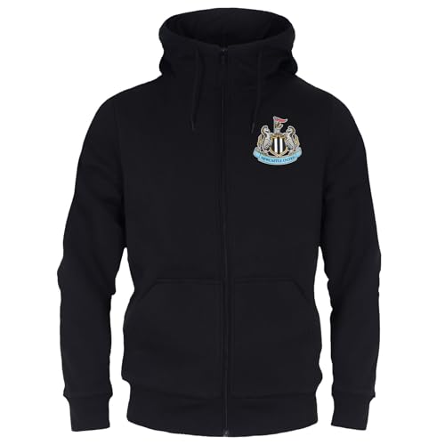 Newcastle United Football Club Official Soccer Gift Mens Fleece Zip Hoody