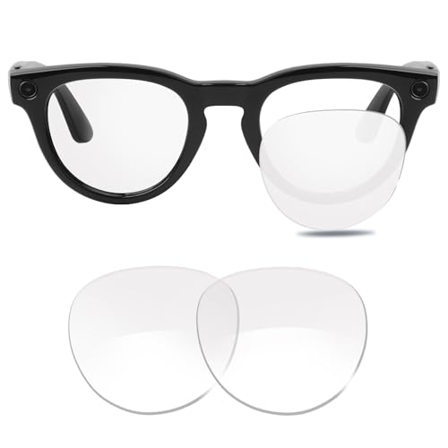 Lentilles de rechange pour lunettes Ray-Ban RW4009F Meta Series transparentes