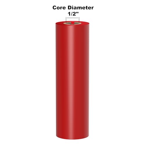 Ruban encreur pour DuraLabel et LabelTac avec encre transfert thermique rouge 4.3" x 361'