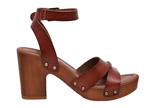CUSHIONAIRE Women's Sandra Faux Wood Sandal +LiteSole Technology, Wide Widths Available3