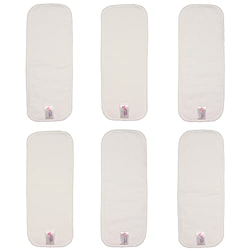Littles and Bloomz 6 Entredós reutilizables de microfibra para pañales, MF6