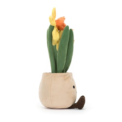 Jellycat Amuseables Daffodil Pot Stuffed Toy, 12 inches - Plant & Flower Plush - Fun Décor & Gift - Image 2